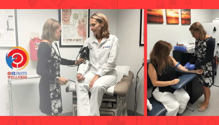NK Parts employees get treated in on-site medical clinic