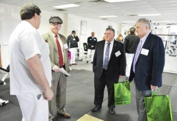 a tour of the new NKP/HealthStat Care Clinic during a grand opening